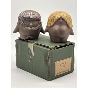 Vintage Adam & Eve Salt And Pepper Shaker Anatomically Correct Japan